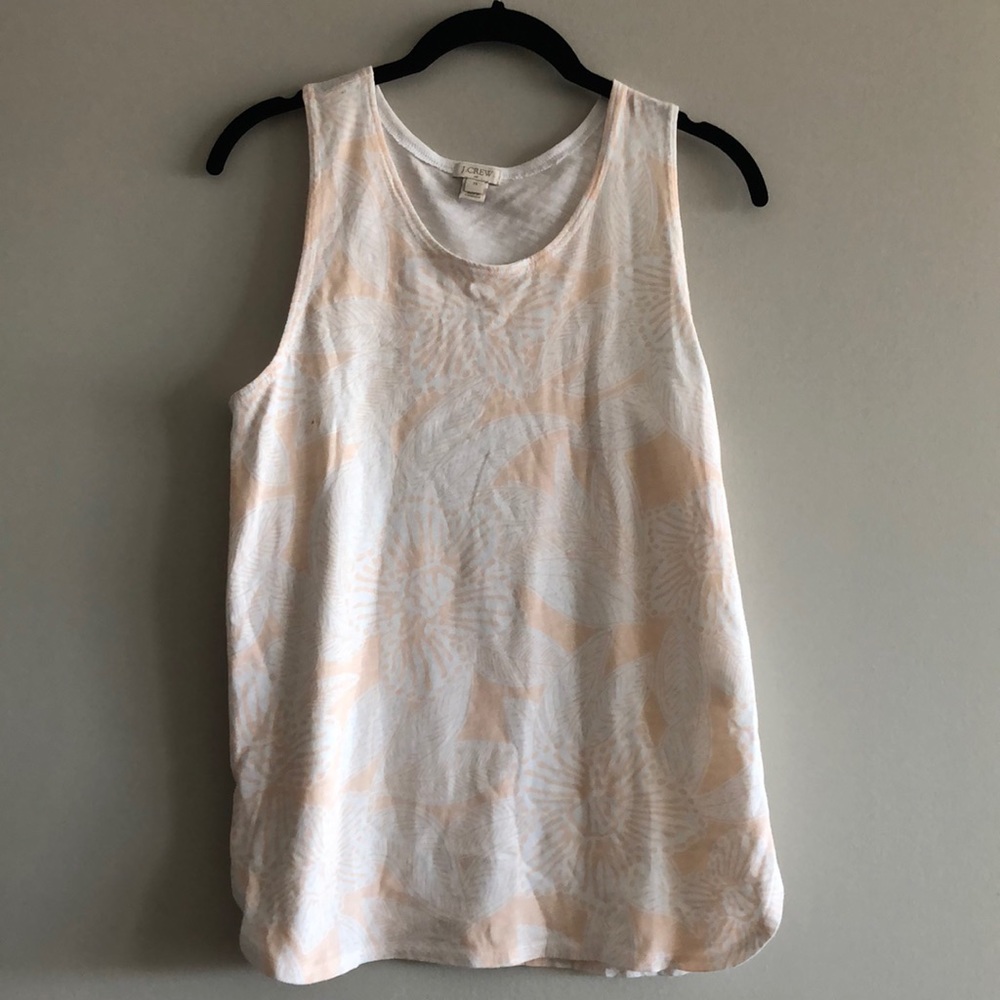 Pastel Peach and White Tank